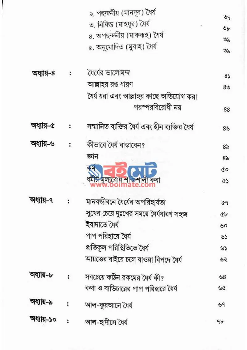 সবর ও শোকর PDF (Sobor O Shokor) - ২