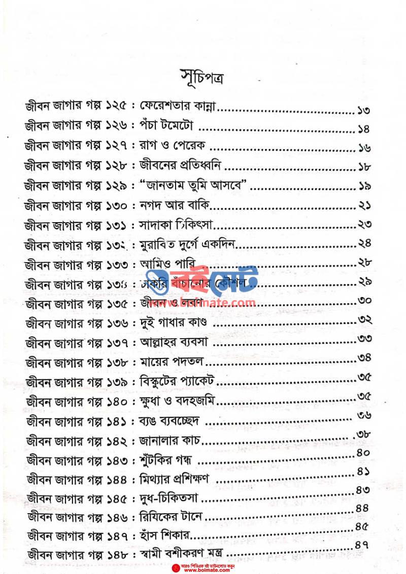 গল্পের ক্যানভাসে আঁকা জীবন PDF (Golper Canvase Aka Jibon) - ১