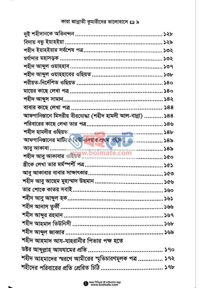 কারা জান্নাতী কুমারীদের ভালবাসে (১ম খন্ড) - ড. আব্দুল্লাহ আযযাম রহ (Index 3) Kara Jannati Kumarider Valobashe (1st Part) - ড. আব্দুল্লাহ আযযাম রহ