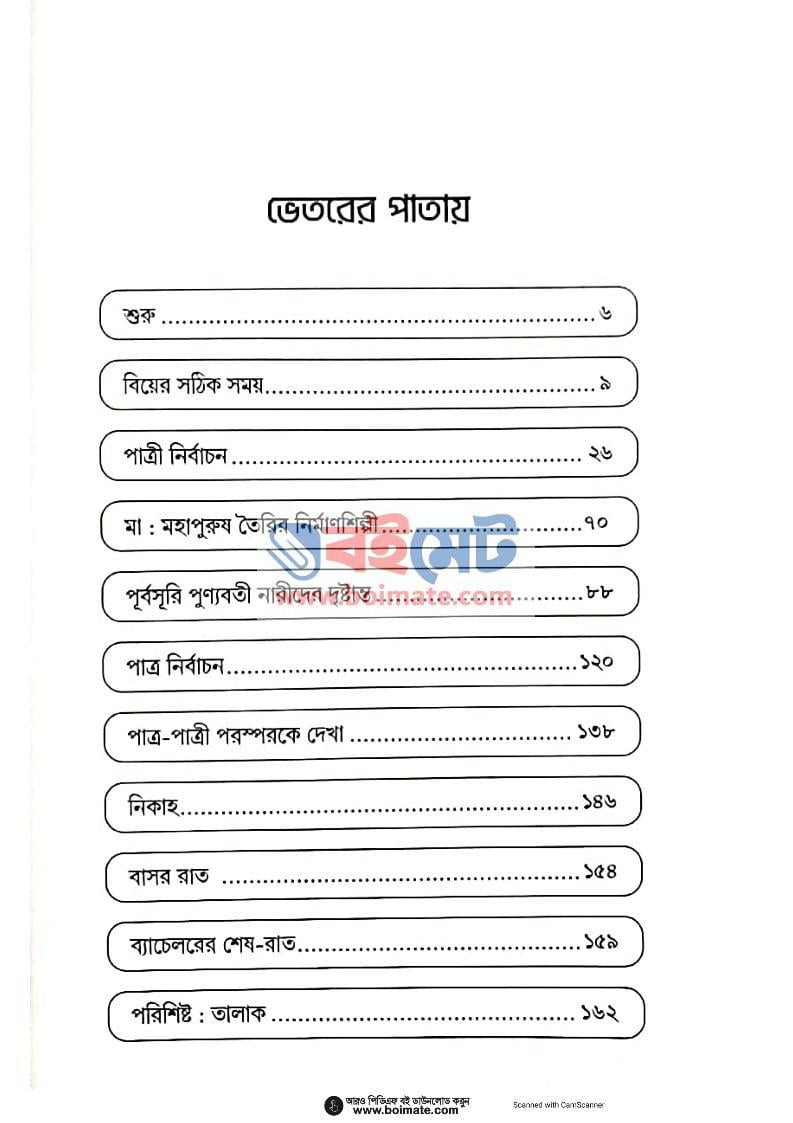 বিবাহ-পাঠ - ডা. শামসুল আরেফীন (Index 1) Bibaho Path - ডা. শামসুল আরেফীন