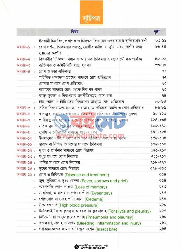 ইসলামের আলোকে চিকিৎসা বিজ্ঞান - ডক্টর মুহাম্মদ মুশাররফ হুসাইন (Index 1) Medical Science in the Light of Islam - ডক্টর মুহাম্মদ মুশাররফ হুসাইন