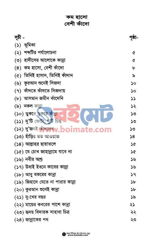 কম হাসো বেশি কাঁদো - অধ্যাপক মুজিবুর রহমান (Index) Kom Hasho Beshi Kado - অধ্যাপক মুজিবুর রহমান