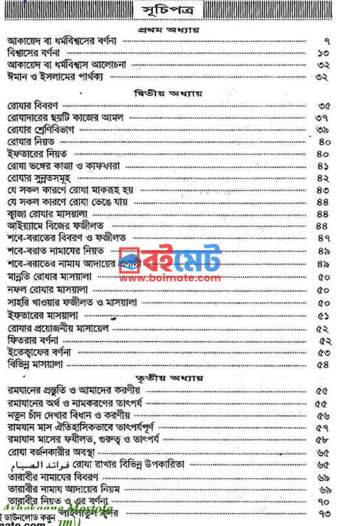 সিয়াম সাধনা ও শান্তির পথ PDF (Siyam Sadhona o Shantir Path) - ১