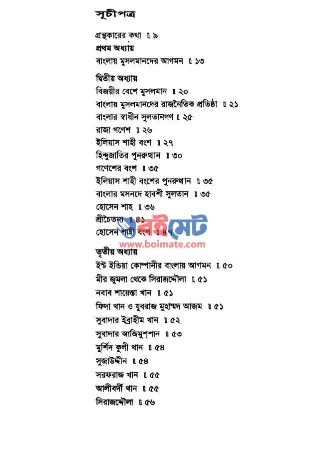 বাংলার মুসলমানদের ইতিহাস PDF (Banglar Musolmander Itihash)