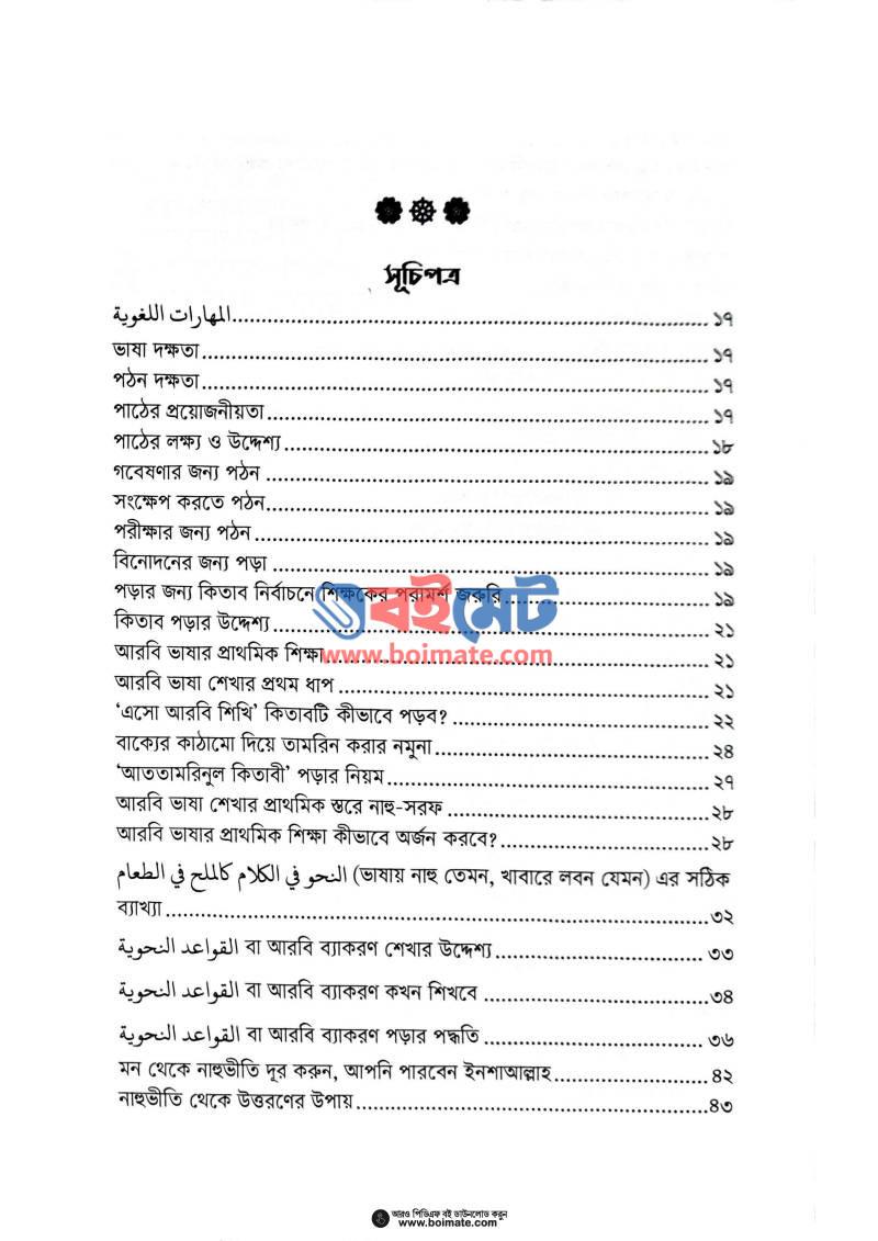 আরবি ভাষা ও সাহিত্য শেখার কলাকৌশল PDF (Arbi Vasha O Sahitto Shekhar Kolakoushol) - ১