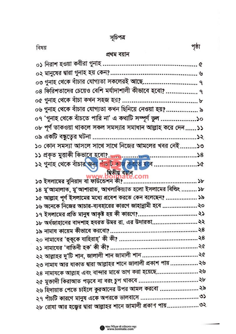 গুনাহ থেকে বাঁচার উপায় PDF (Gunah Theke Bachar Upay) - ১