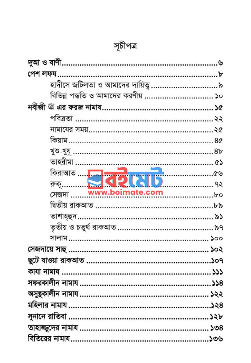 নবীজীর প্রিয় নামায PDF (Nobijir Priyo Namaj) - ১