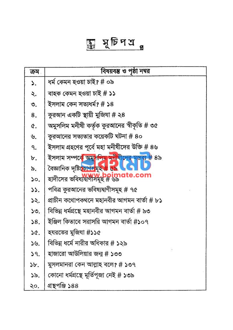 ইসলাম কেন শ্রেষ্ঠ ধর্ম PDF (Islam Keno Shreshto Dhormo) - ১ ইসলাম কেন শ্রেষ্ঠ ধর্ম PDF (Islam Keno Shreshto Dhormo) - ১